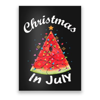 Christmas In July Melon Xmas Tree Summer Tank Top Poster