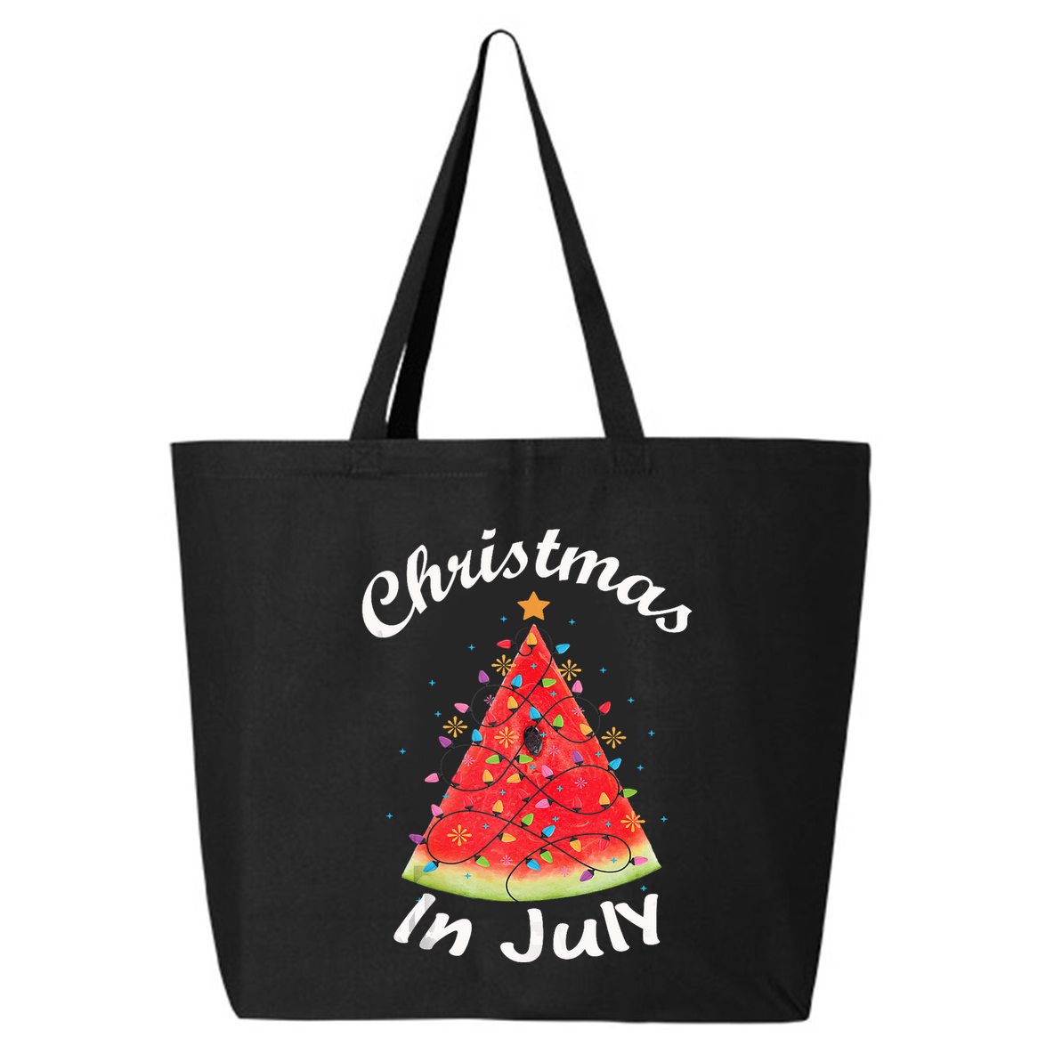 Christmas In July Melon Xmas Tree Summer Tank Top 25L Jumbo Tote
