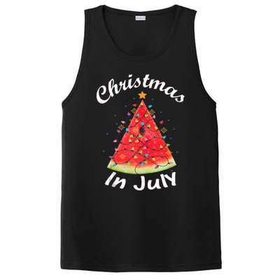 Christmas In July Melon Xmas Tree Summer Tank Top PosiCharge Competitor Tank