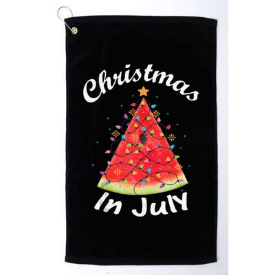 Christmas In July Melon Xmas Tree Summer Tank Top Golf Towel