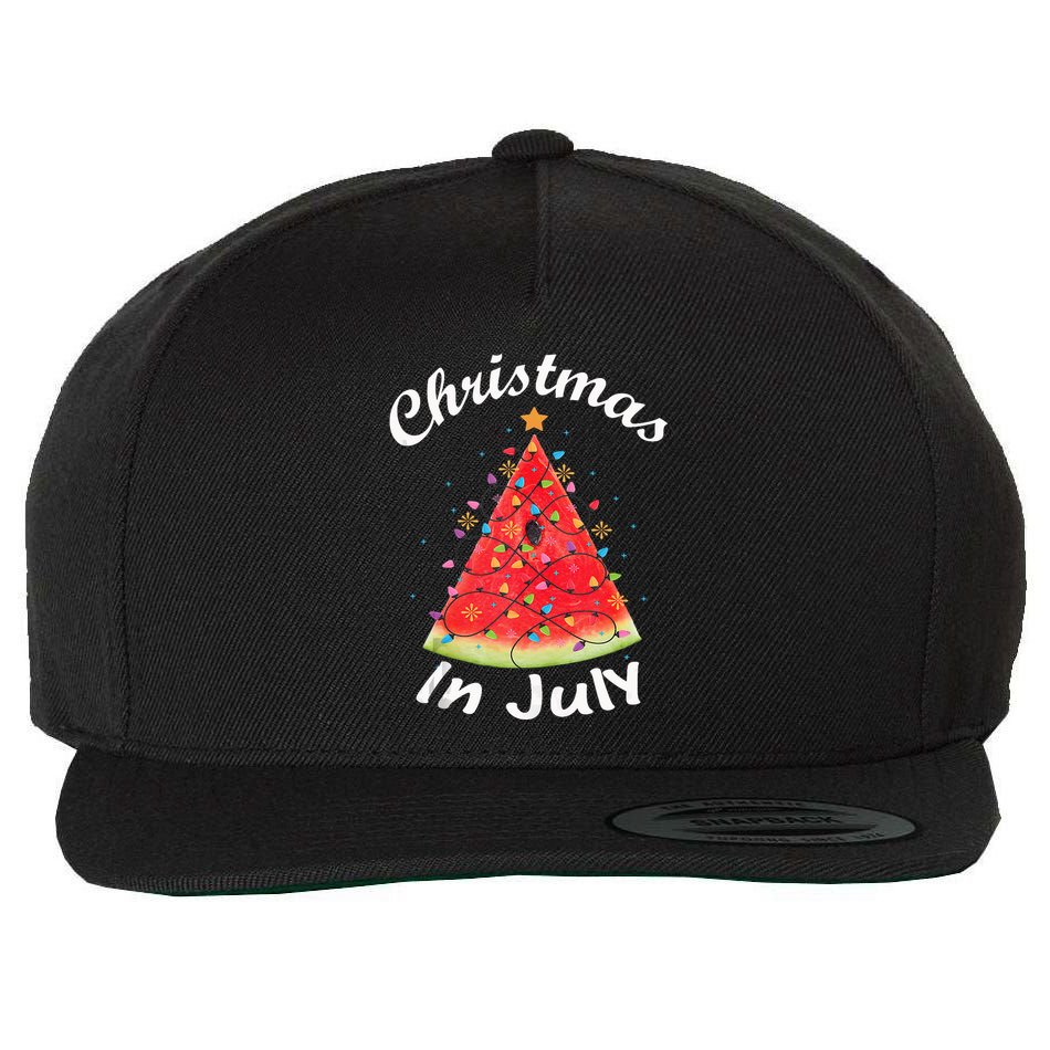 Christmas In July Melon Xmas Tree Summer Tank Top Wool Snapback Cap