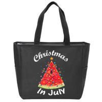 Christmas In July Melon Xmas Tree Summer Tank Top Zip Tote Bag