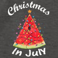 Christmas In July Melon Xmas Tree Summer Tank Top Vector Backpack