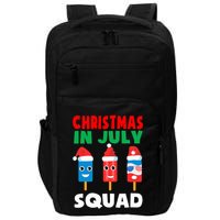 Christmas In July Squad Crew Cute Ice Pops In Santa Hat Impact Tech Backpack