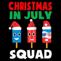 Christmas In July Squad Crew Cute Ice Pops In Santa Hat Impact Tech Backpack