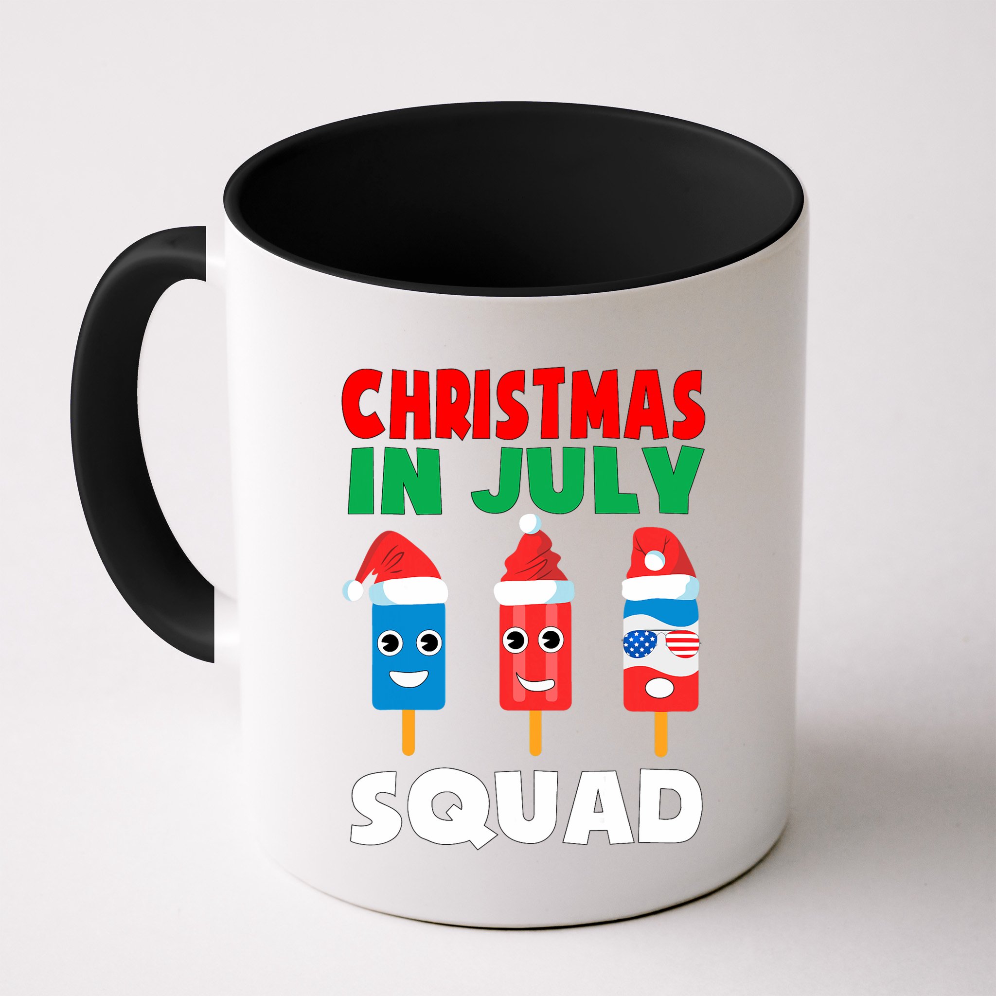 Christmas In July Squad Crew Cute Ice Pops In Santa Hat Mug