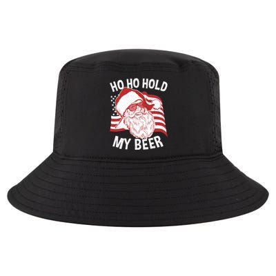 Christmas In July Funny | Santa Ho Ho Hold My Beer Cool Comfort Performance Bucket Hat