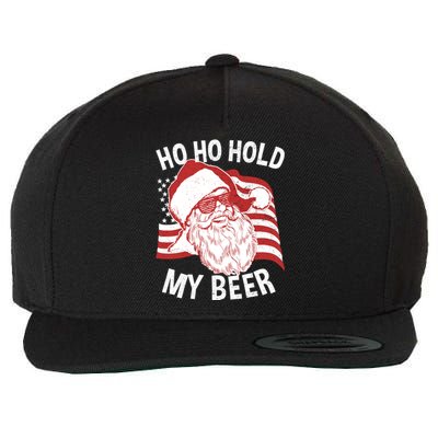 Christmas In July Funny | Santa Ho Ho Hold My Beer Wool Snapback Cap