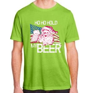 Christmas In July Santa Ho Ho Hold My Beer Funny Gift Adult ChromaSoft Performance T-Shirt