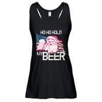 Christmas In July Santa Ho Ho Hold My Beer Funny Gift Ladies Essential Flowy Tank