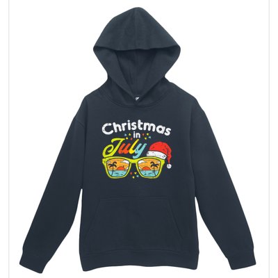 Christmas In July Sunglasses Santa Beach Summer Summer Xmas Urban Pullover Hoodie