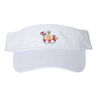 Christmas In July Hawaiian Santa Floatie Summer Visor