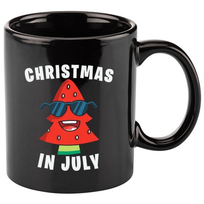 Christmas In July Summer Xmas Decoration 11oz C Handle Ceramic Mug