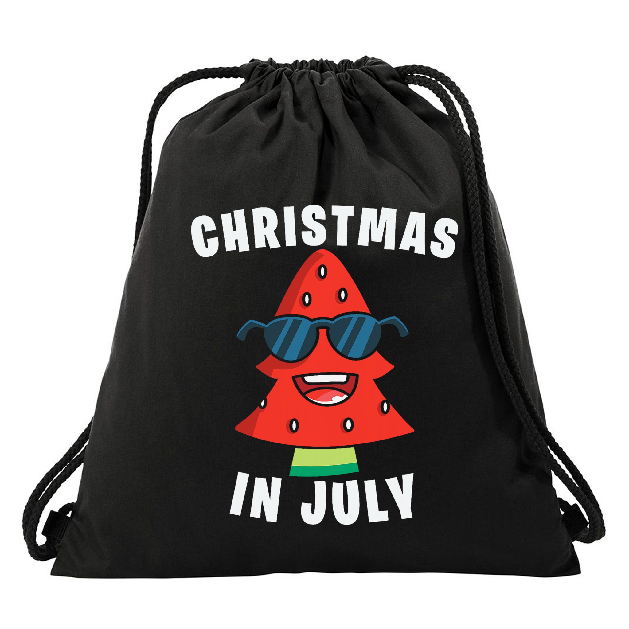 Christmas In July Summer Xmas Decoration Drawstring Bag