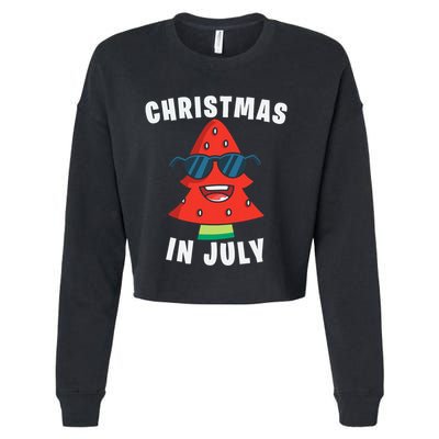 Christmas In July Summer Xmas Decoration Cropped Pullover Crew