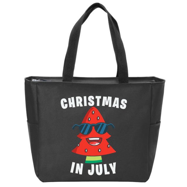 Christmas In July Summer Xmas Decoration Zip Tote Bag