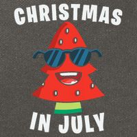 Christmas In July Summer Xmas Decoration Cotton Canvas Backpack