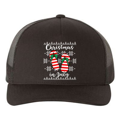 Christmas In July Ugly Christmas Flip Flops Yupoong Adult 5-Panel Trucker Hat