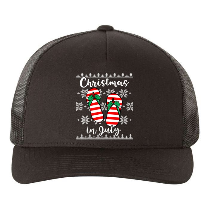 Christmas In July Ugly Christmas Flip Flops Yupoong Adult 5-Panel Trucker Hat