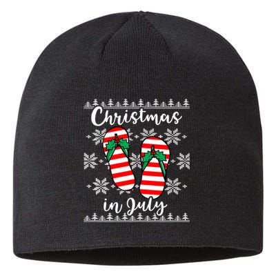 Christmas In July Ugly Christmas Flip Flops Sustainable Beanie