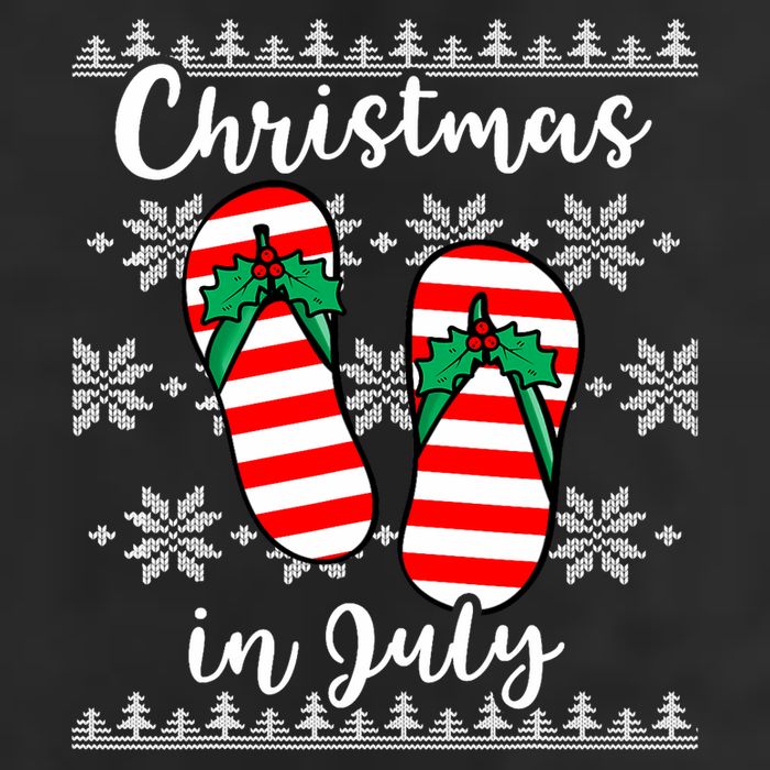 Christmas In July Ugly Christmas Flip Flops 25L Jumbo Tote