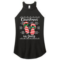 Christmas In July Ugly Christmas Flip Flops Women's Perfect Tri Rocker Tank