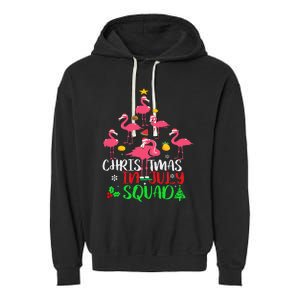 Christmas In July Squad Funny Summer Xmas Garment-Dyed Fleece Hoodie