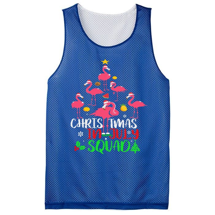 Christmas In July Squad Funny Summer Xmas Mesh Reversible Basketball Jersey Tank