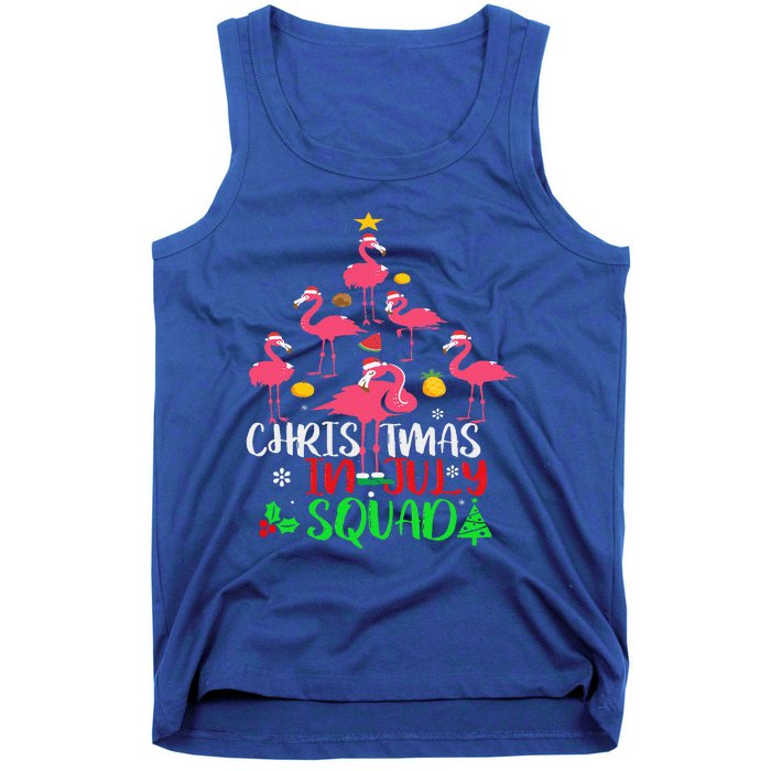 Christmas In July Squad Funny Summer Xmas Tank Top