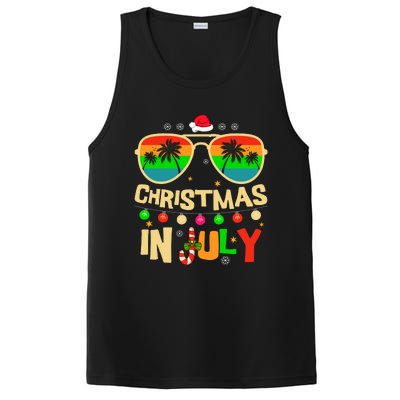 Christmas In July Beach Surf Santa Summer Tree PosiCharge Competitor Tank