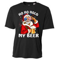 Christmas In July | Santa Ho Ho Hold My Beer Cooling Performance Crew T-Shirt