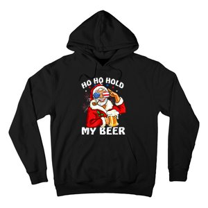 Christmas In July | Santa Ho Ho Hold My Beer Hoodie