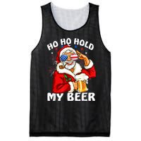 Christmas In July | Santa Ho Ho Hold My Beer Mesh Reversible Basketball Jersey Tank