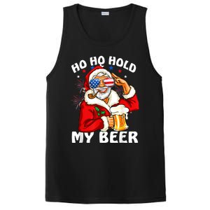 Christmas In July | Santa Ho Ho Hold My Beer PosiCharge Competitor Tank