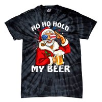 Christmas In July | Santa Ho Ho Hold My Beer Tie-Dye T-Shirt