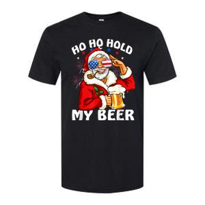 Christmas In July | Santa Ho Ho Hold My Beer Softstyle CVC T-Shirt