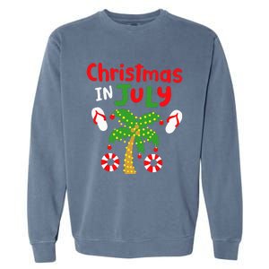 Christmas in July Funny Summer Xmas Garment-Dyed Sweatshirt