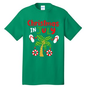 Christmas in July Funny Summer Xmas Tall T-Shirt