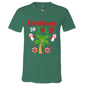 Christmas in July Funny Summer Xmas V-Neck T-Shirt