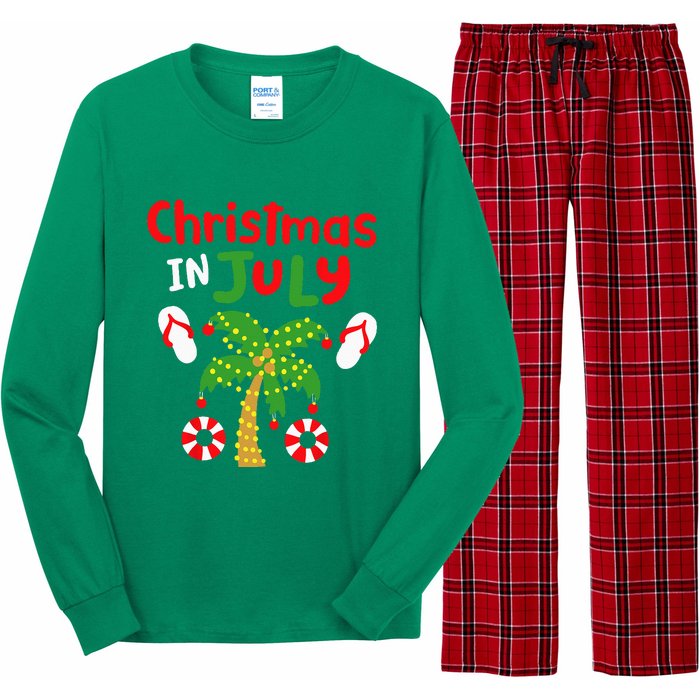 Christmas in July Funny Summer Xmas Long Sleeve Pajama Set