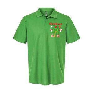 Christmas in July Funny Summer Xmas Softstyle Adult Sport Polo