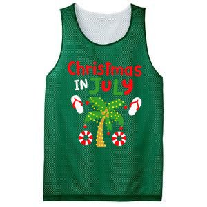 Christmas in July Funny Summer Xmas Mesh Reversible Basketball Jersey Tank