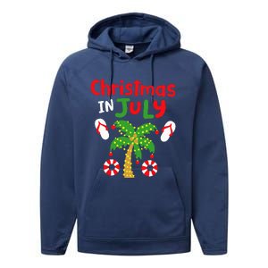 Christmas in July Funny Summer Xmas Performance Fleece Hoodie