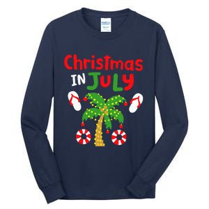 Christmas in July Funny Summer Xmas Tall Long Sleeve T-Shirt