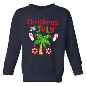 Christmas in July Funny Summer Xmas Toddler Sweatshirt