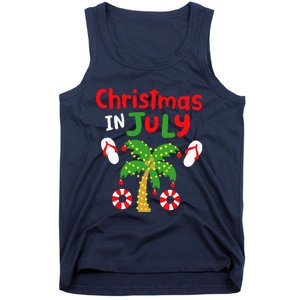 Christmas in July Funny Summer Xmas Tank Top