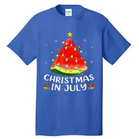 Christmas In July Watermelon Christmas Tree Summer Vacation Tall T-Shirt