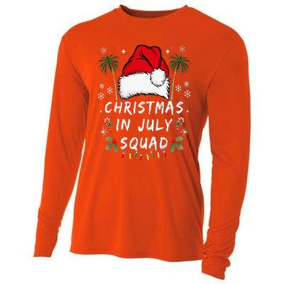 Christmas In July Squad Funny Summer Xmas Cooling Performance Long Sleeve Crew