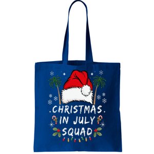 Christmas In July Squad Funny Summer Xmas Tote Bag