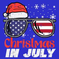 Christmas In July Us Flag Santa Patriot Tank Top 16 in Basic Backpack